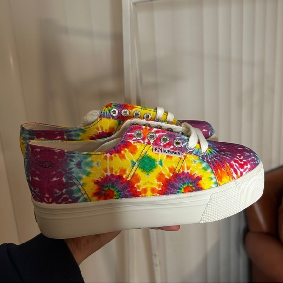Superga Tie-Dye Platform Sneakers - NWT - Picture 1 of 6